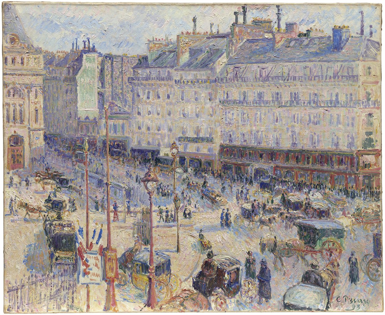 Place du Havre, Paryż autorstwa Camille Pissarro