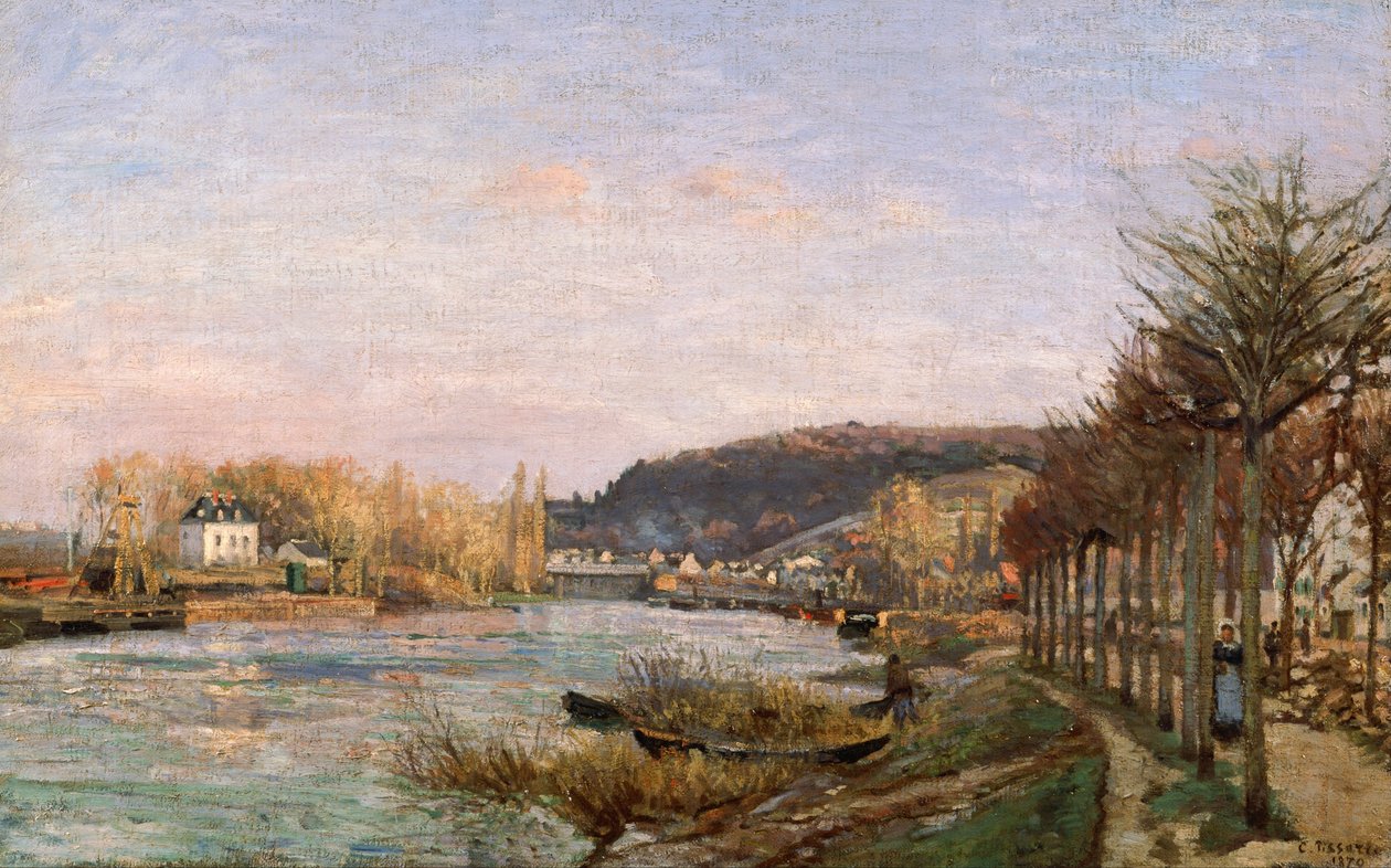 Sekwana w Bougival autorstwa Camille Jacob Pissarro