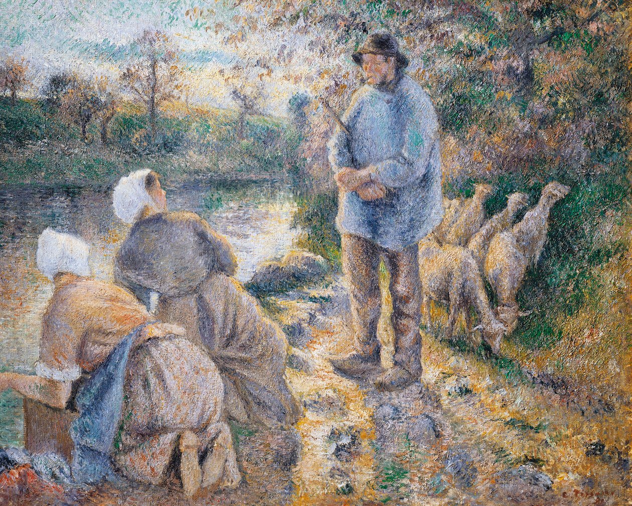 Praczki — Camille Pissarro autorstwa Camille Pissarro