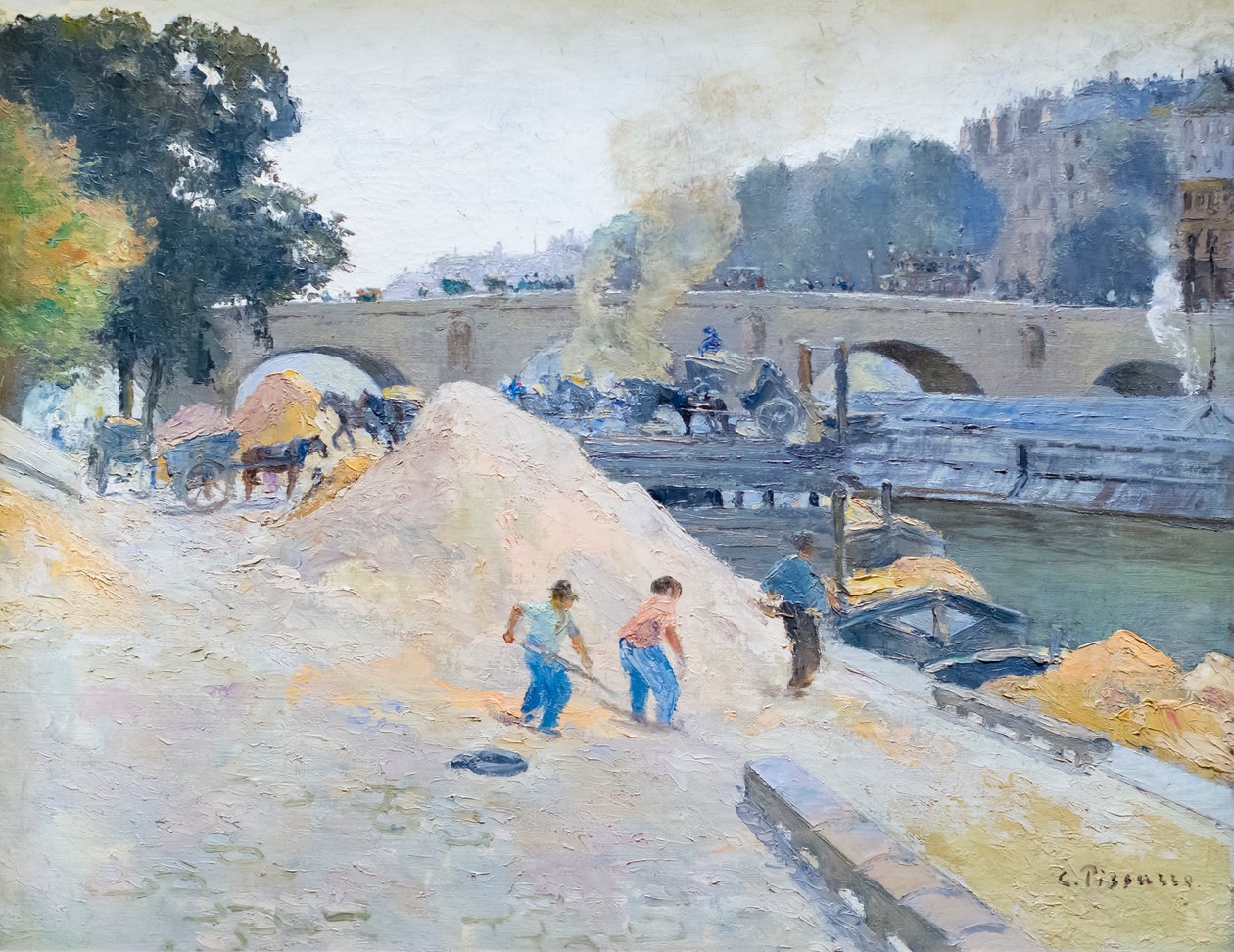As margens do Sena em Paris, pont Marie, Quai d