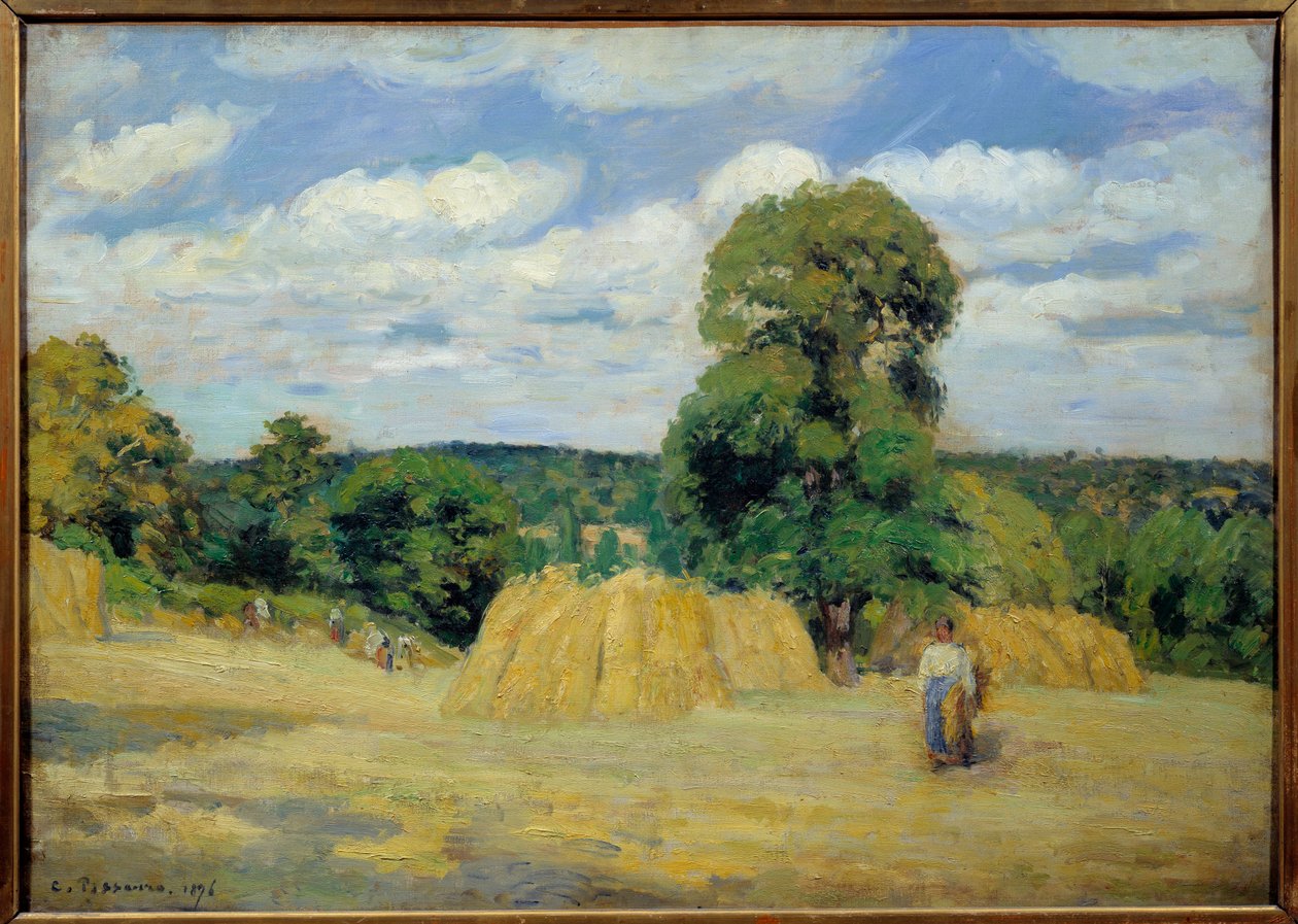 Żniwa w Montfoucault w Mayenne Obraz Camille Pissarro (1830-1903) 1876 Nd. 0,65x0,92 m Paryż, musee d