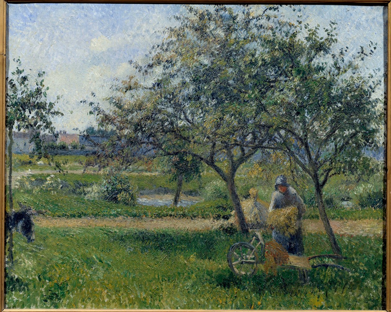 Taczka, sad Obraz Camille Pissarro (1830-1903) ok. 1881 r. Nd. 0,54x0,65 m Paryż, Musee d