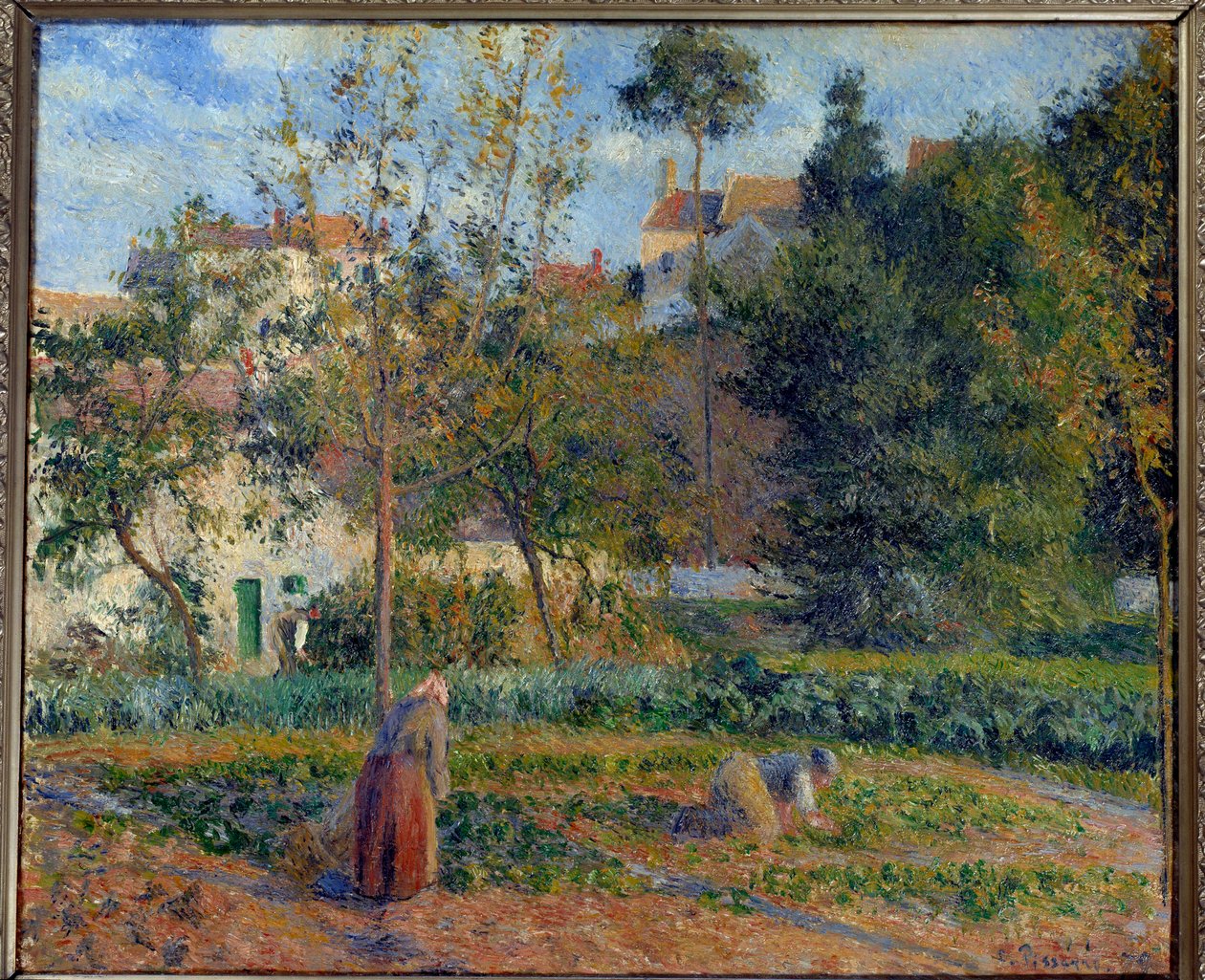 Ogród warzywny w Ermitażu, Pontoise Obraz Camille Pissarro (1830-1903) 1879 nd. 0,55x0,65 m Paryż, musee d