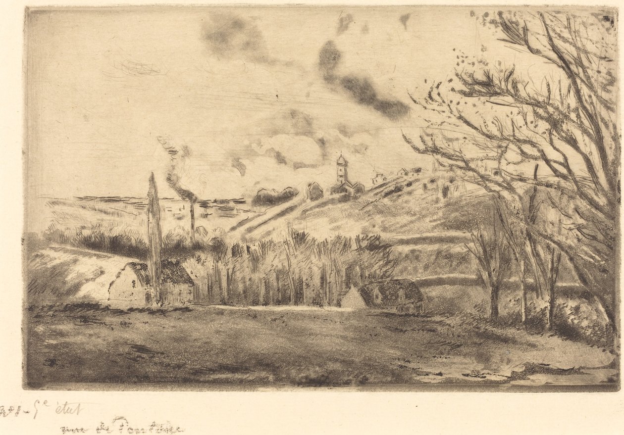 Widok Pontoise Widok Pontoise, 1885. autorstwa Camille Pissarro