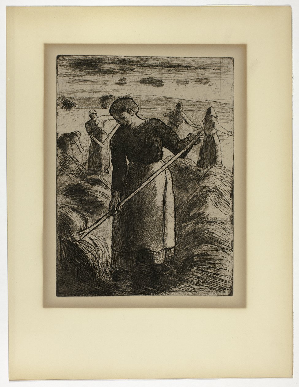 Kobieta Haymaker w Éragny autorstwa Camille Pissarro