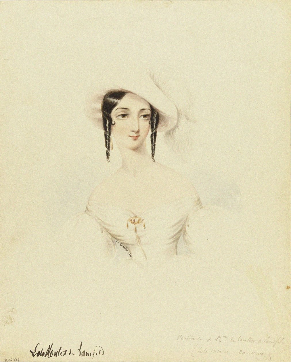 Portret tancerki Loli Montez 1821-1861 , 1846. autorstwa Camille Roqueplan