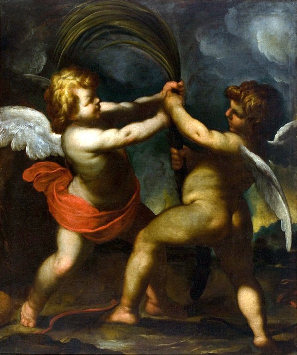Eros i Anteros autorstwa Camillo Procaccini