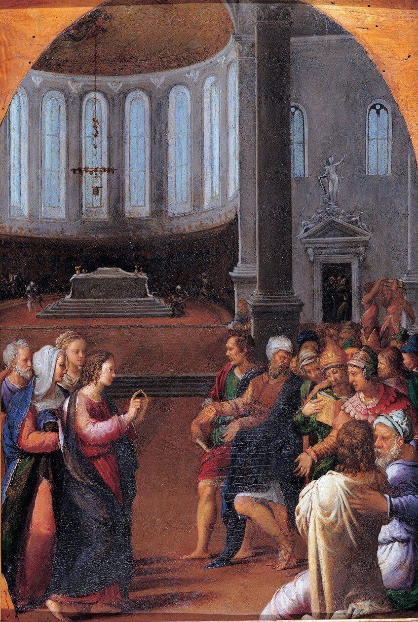 Chrystus wśród lekarzy, 1550 autorstwa Camillo Filippi