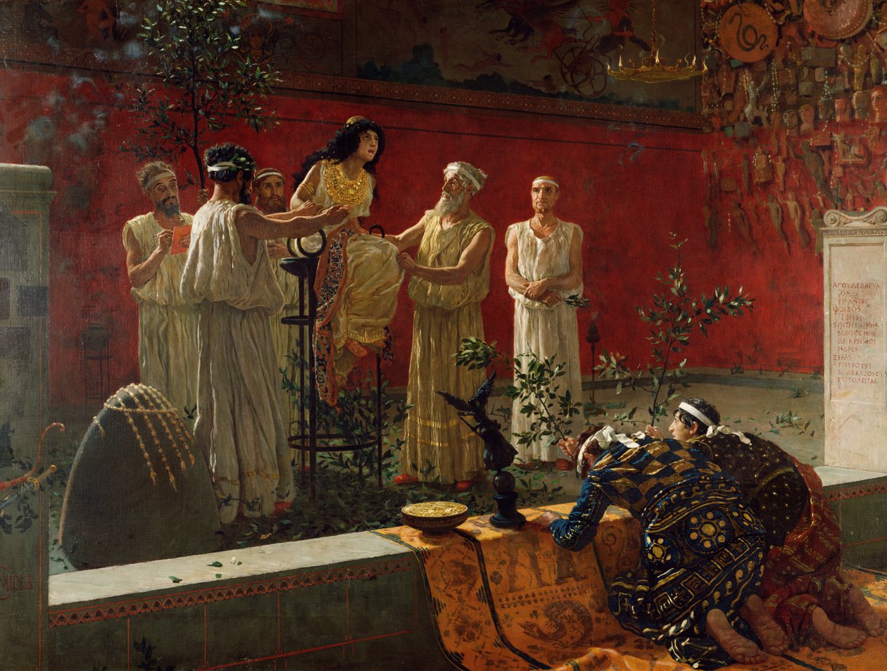 Wyrocznia, 1880 autorstwa Camillo Miola