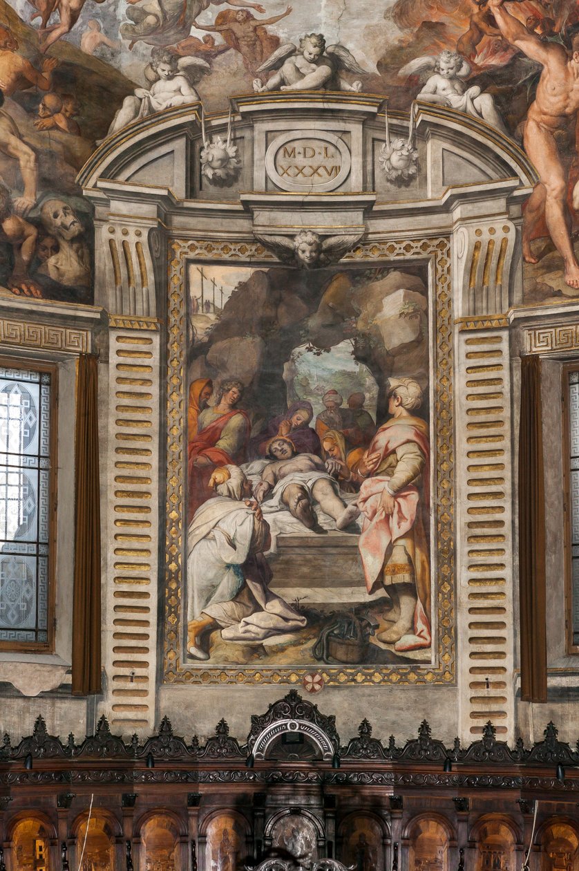 Opłakiwanie Chrystusa (fresk) autorstwa Camillo Procaccini