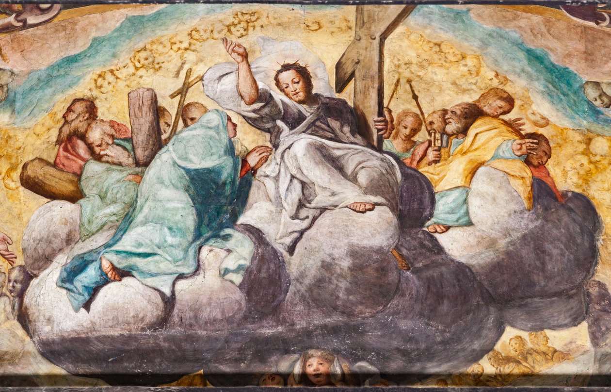 Sąd Ostateczny, detal (fresk) autorstwa Camillo Procaccini