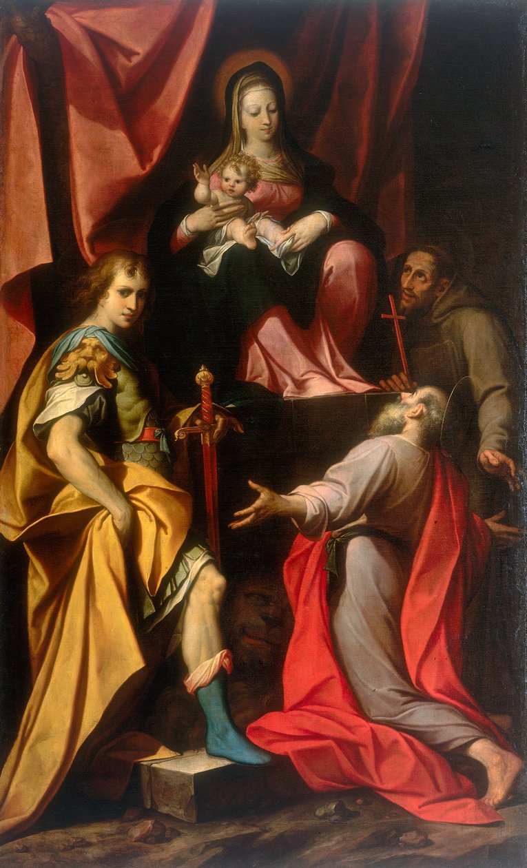 Madonna z Dzieciątkiem i Świętymi Vitale i Hieronimem, dzieło Camillo Procaccini, zakonserwowane w Galerii Estense w Modenie autorstwa Camillo Procaccini