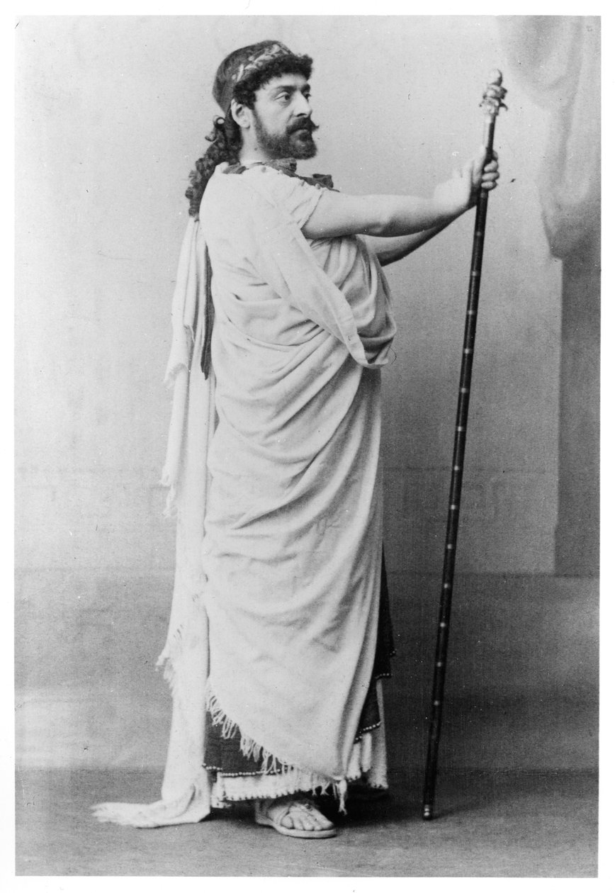 Mounet-Sully (1841-1916) jako Edyp w „Króla Edypa” Sofoklesa (496-406 pne) autorstwa Camus