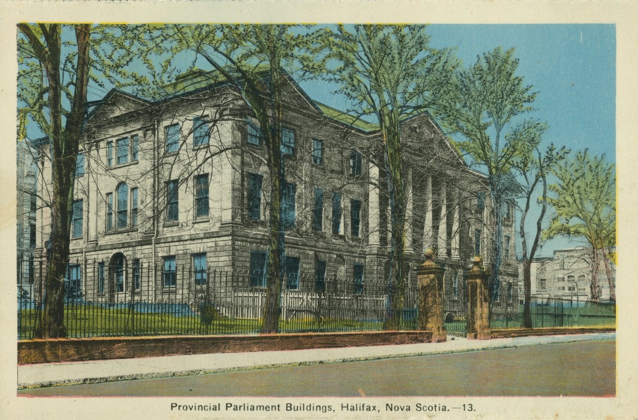 Budynki Parlamentu Prowincji, Halifax, Nowa Szkocja (zdjęcie kolorowe) autorstwa Canadian Photographer