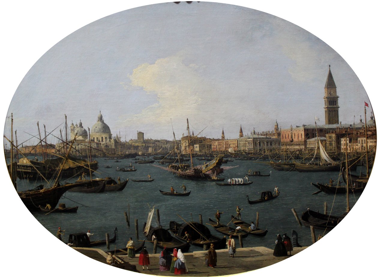 Ansicht des Basin San Marco w Venedig autorstwa Giovanni Antonio Canal