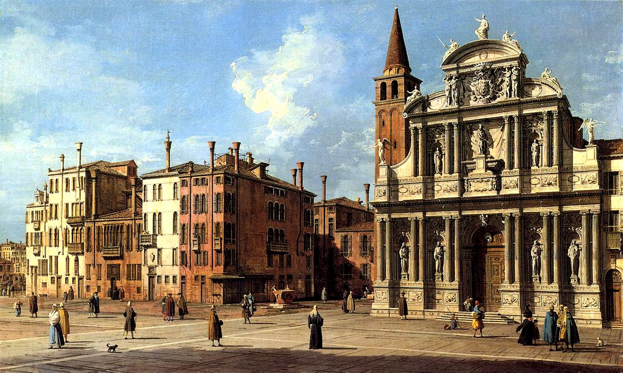 Santa Maria Zobenigo, c.1760-69 autorstwa Giovanni Antonio Canal