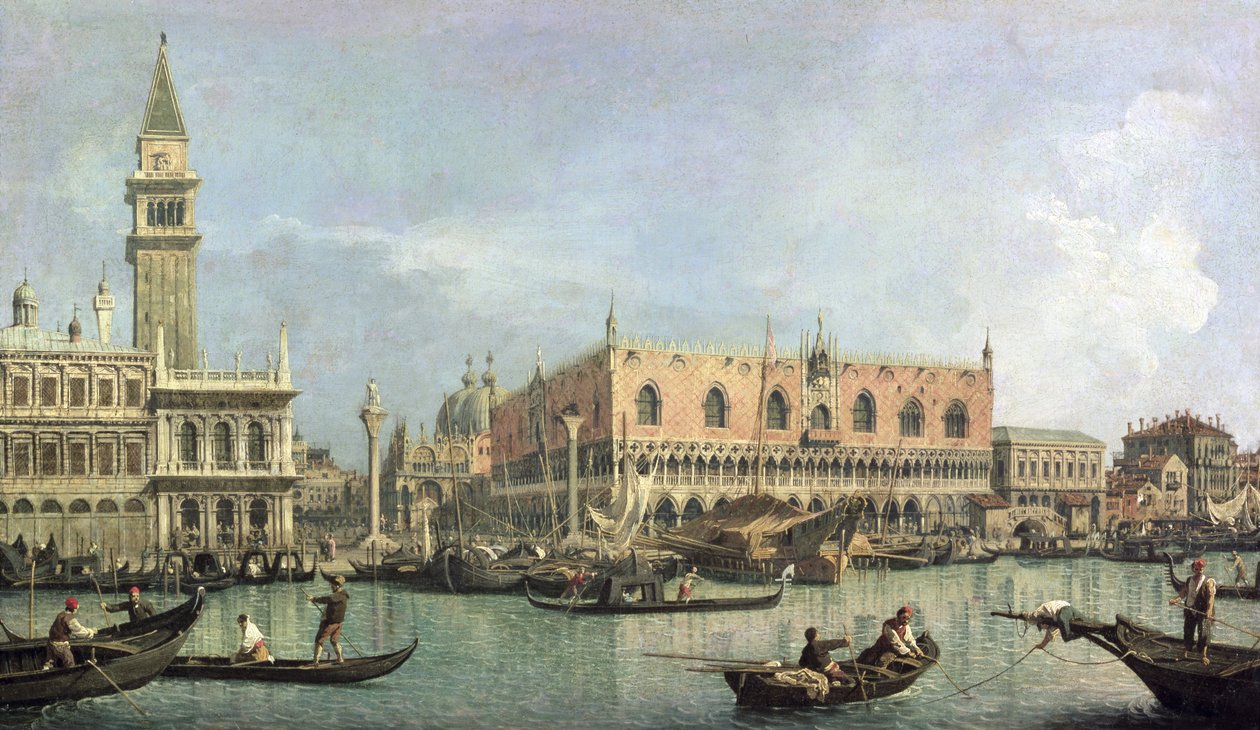 Molo i Piazzetta San Marco, Wenecja autorstwa Giovanni Antonio Canal