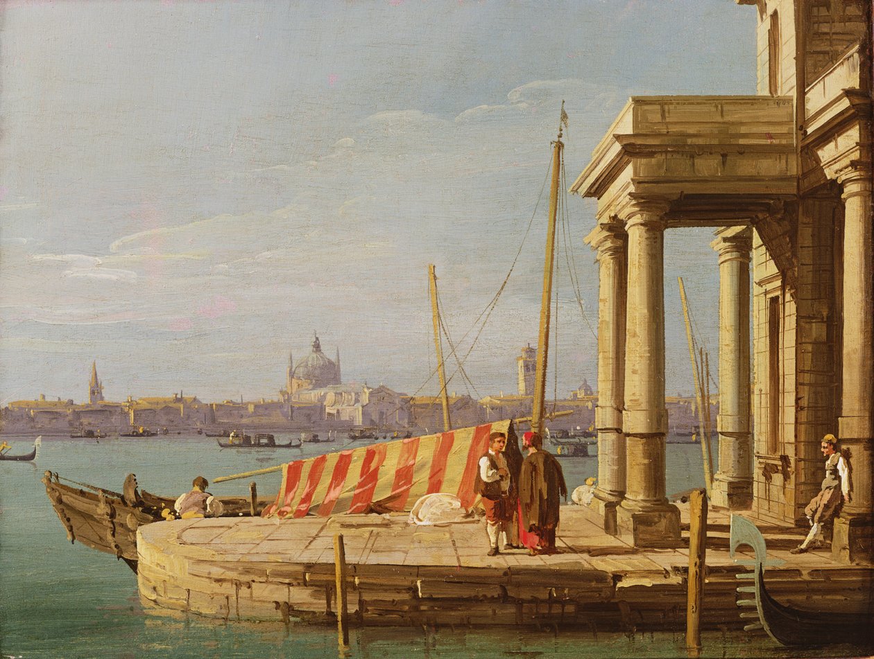 Nabrzeże Dogano, Wenecja autorstwa Giovanni Antonio Canal