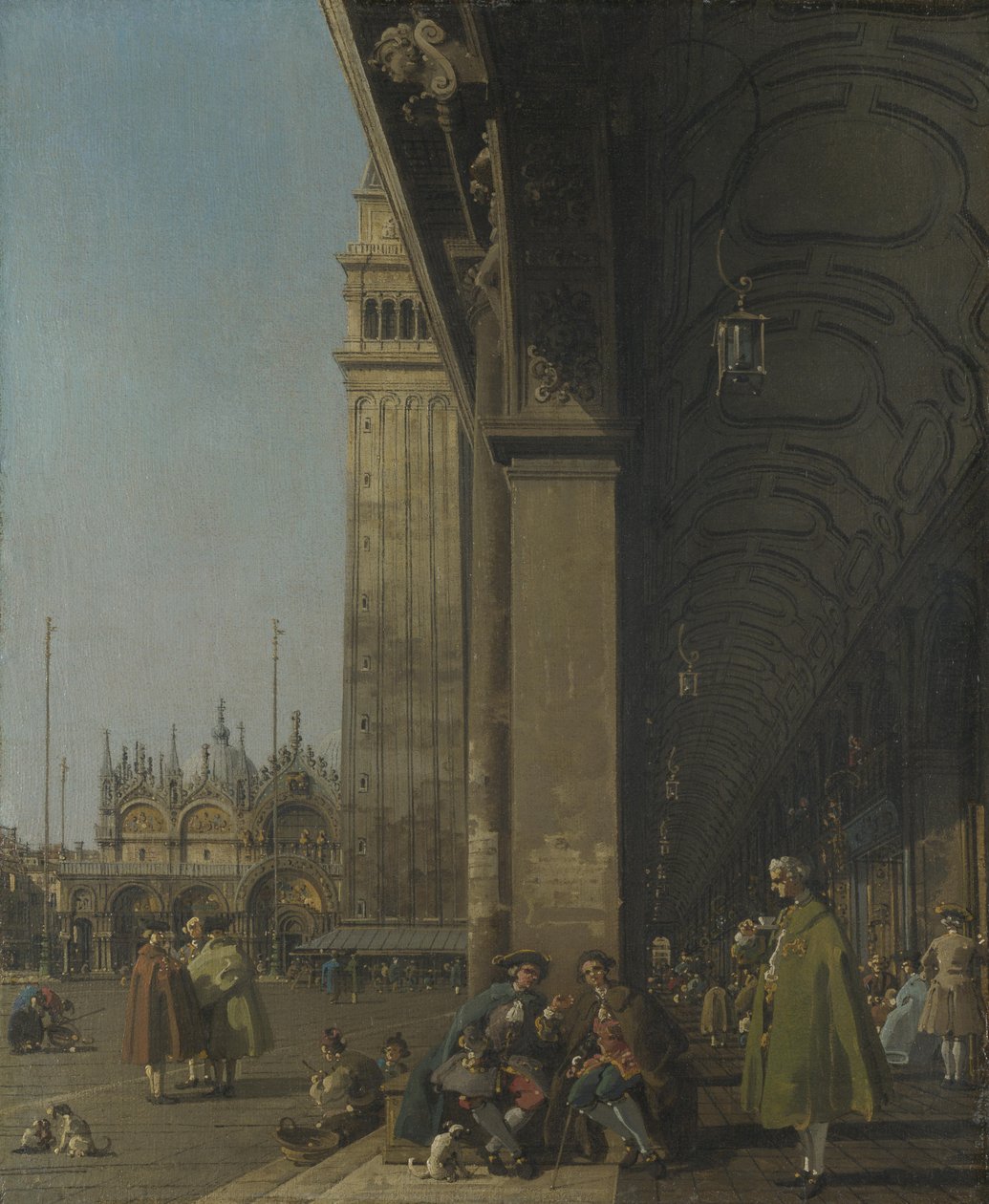 Wenecja, Piazza San Marco i Kolumnada Procuratie Nuove autorstwa Giovanni Antonio Canal