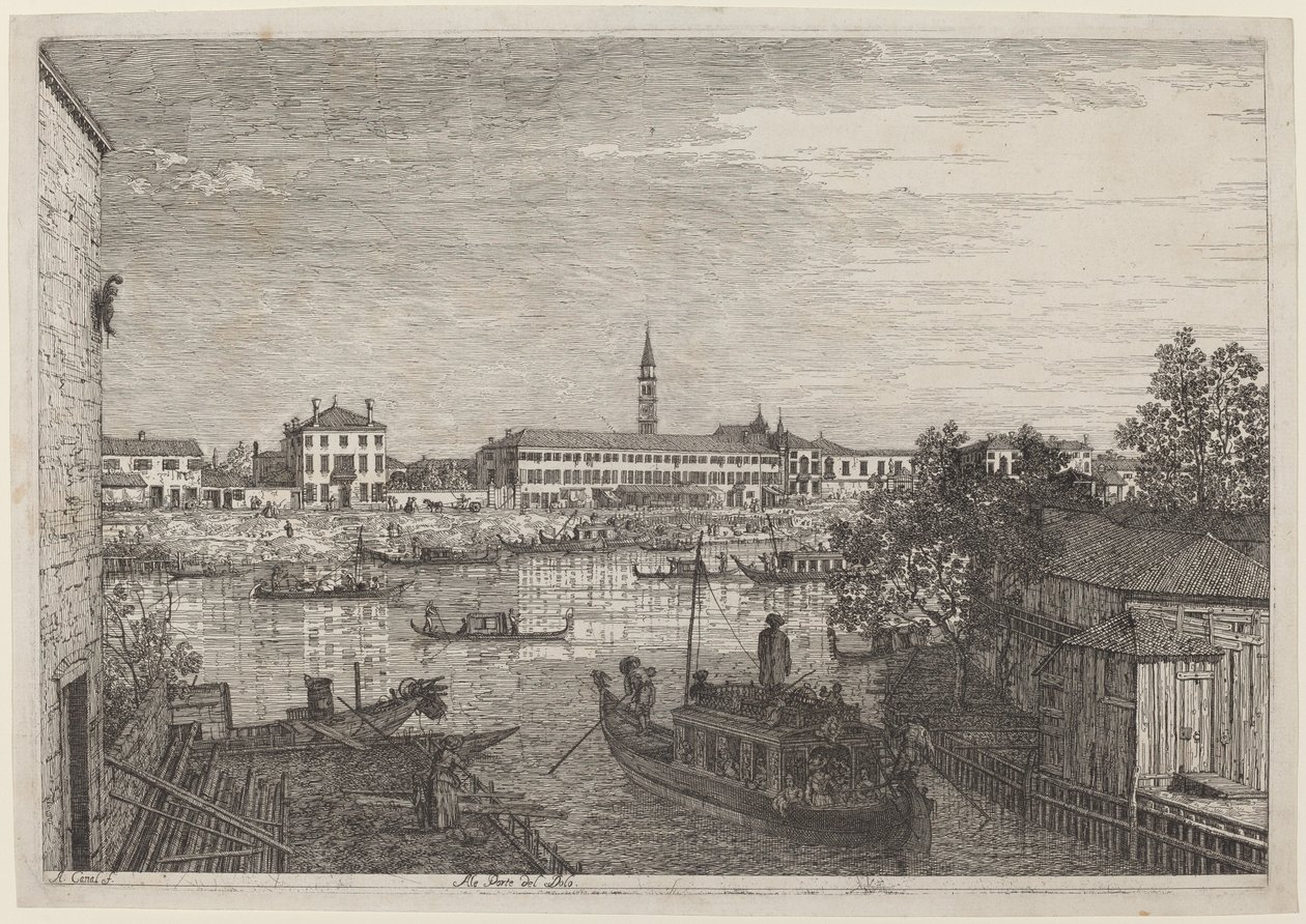 Ale Porte del Dolo autorstwa Canaletto