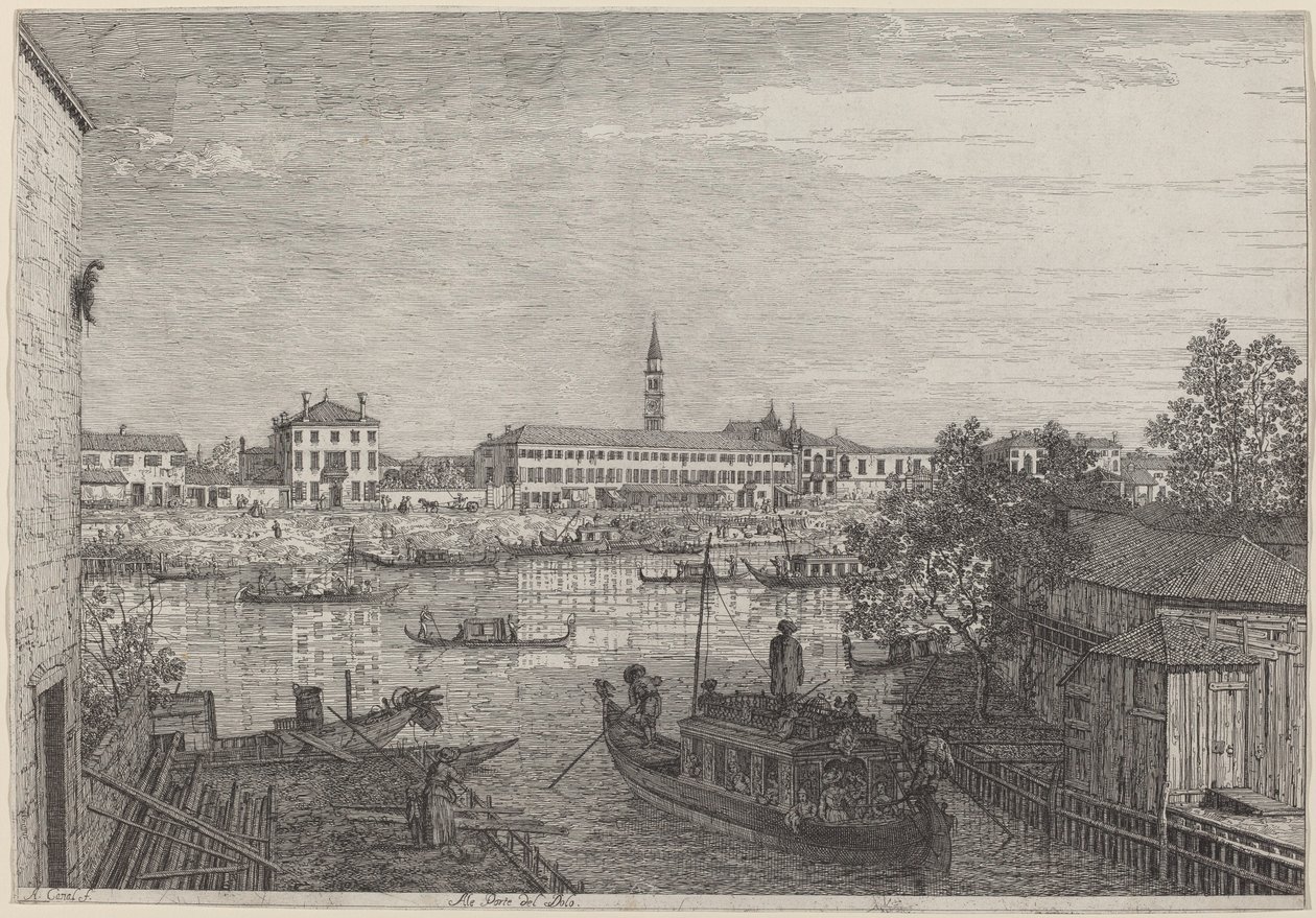 Ale Porto del Dolo, ok. 17351746. autorstwa Canaletto