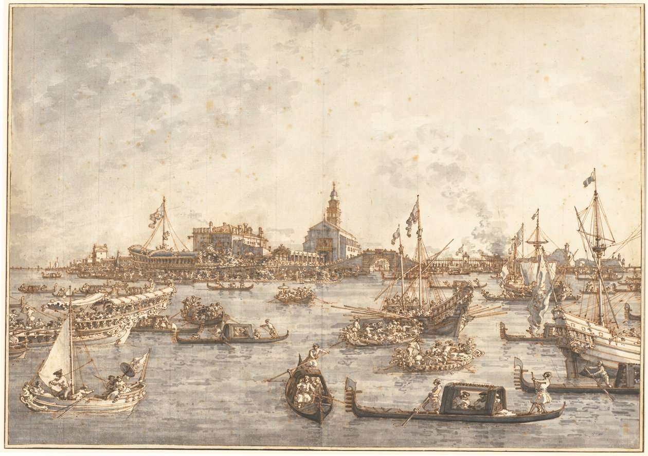 Festiwal Dnia Wniebowstąpienia w Wenecji autorstwa Canaletto