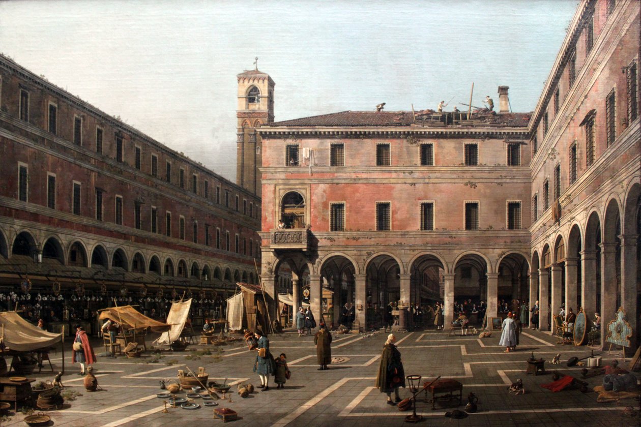 Campo di Rialto autorstwa Giovanni Antonio Canal
