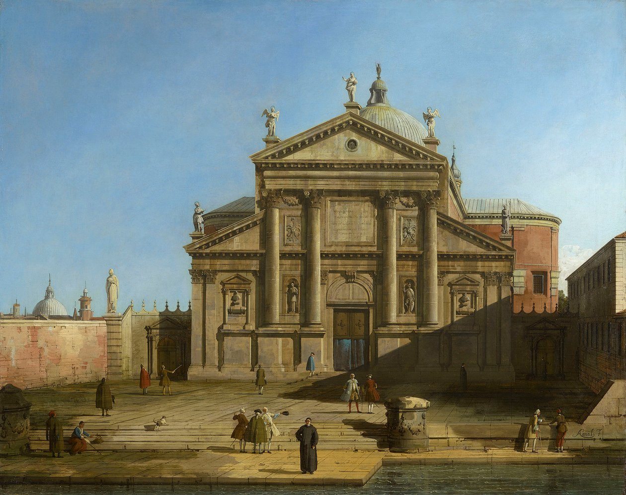 Canaletto - San Giorgio Maggiore w kaprysie ok. 1744 r. autorstwa Canaletto