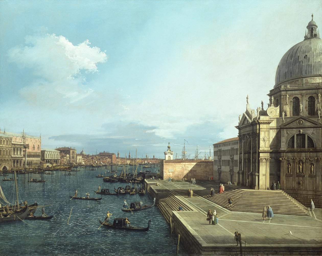 Canaletto - Santa Maria della Salute, 1738-42 autorstwa Canaletto