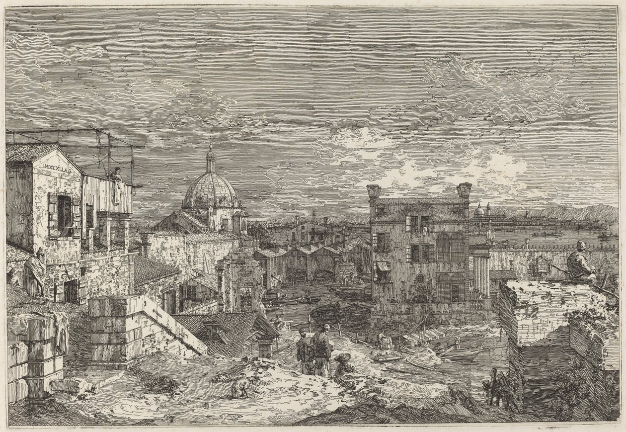 Wyimaginowany widok Wenecji, 1741. autorstwa Canaletto