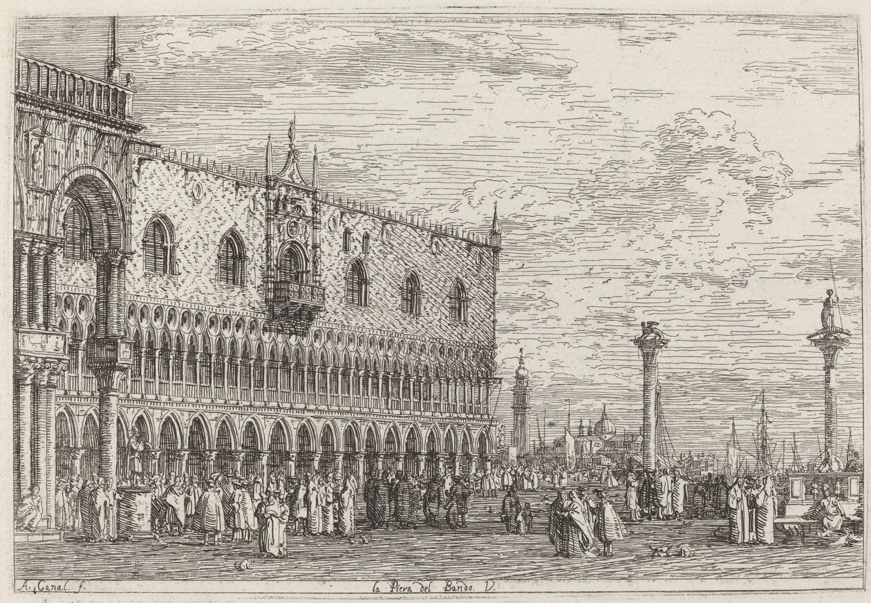 Molo zespołu. V, ok. 17351746. autorstwa Canaletto