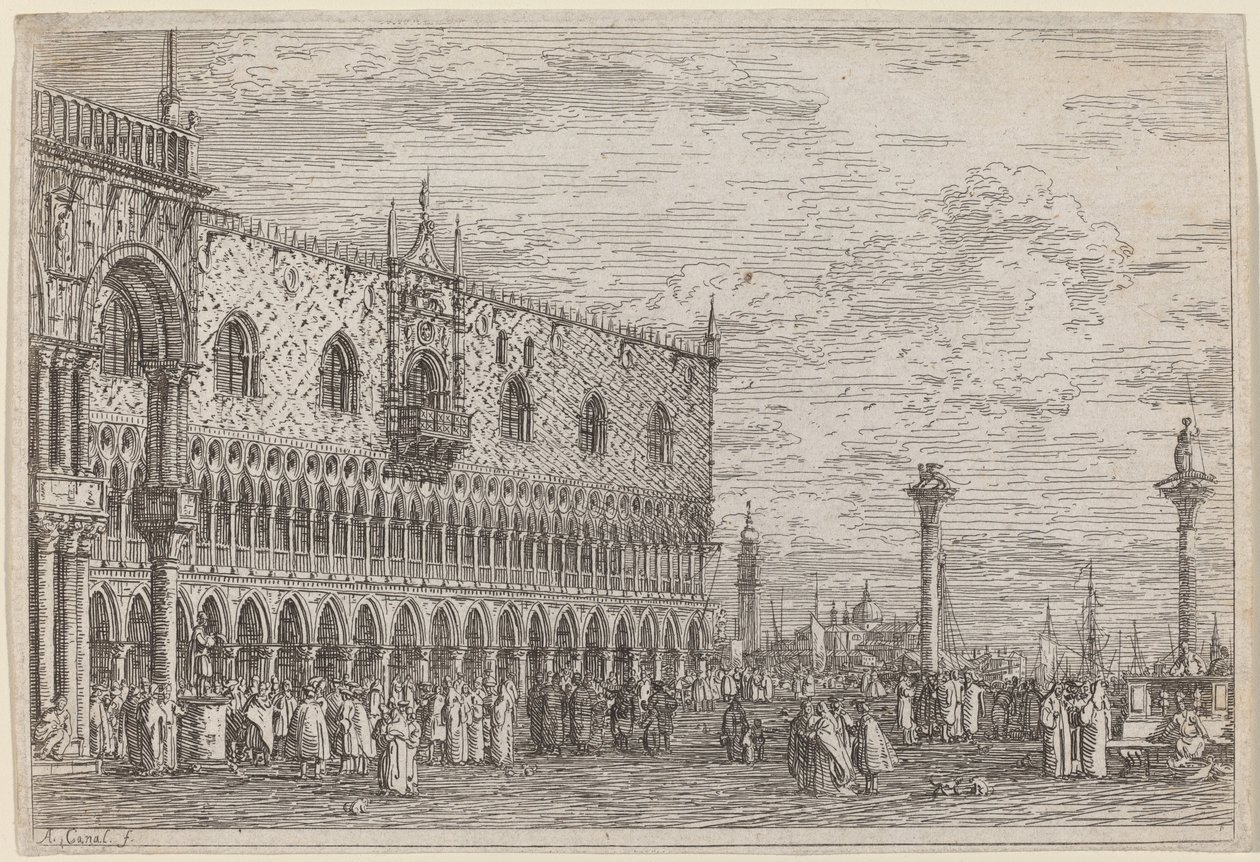 Molo zespołu. V, ok. 17351746. autorstwa Canaletto
