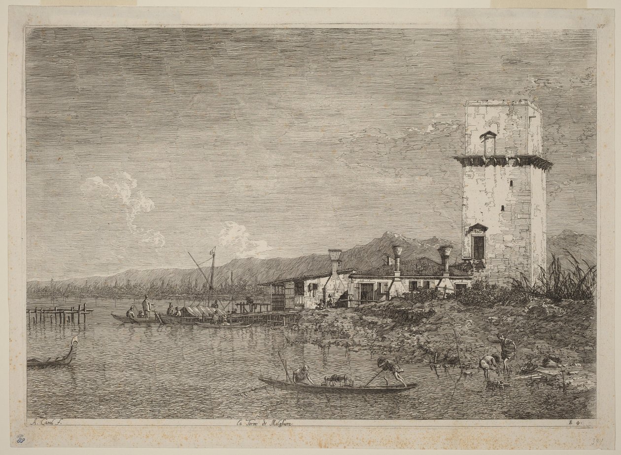Wieża w Malghera autorstwa Canaletto