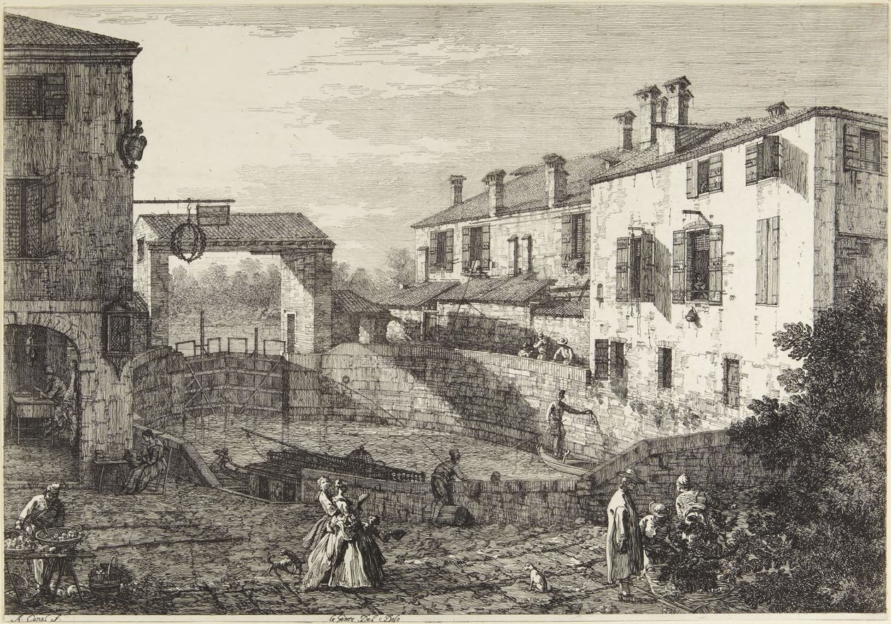 Bramy Dolo autorstwa Canaletto