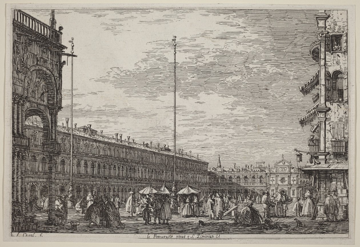 Nowe Procuratie i św. Ziminian V. autorstwa Canaletto