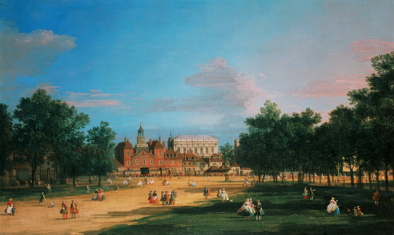 Old Horse Guards i sala bankietowa, Whitehall z St James