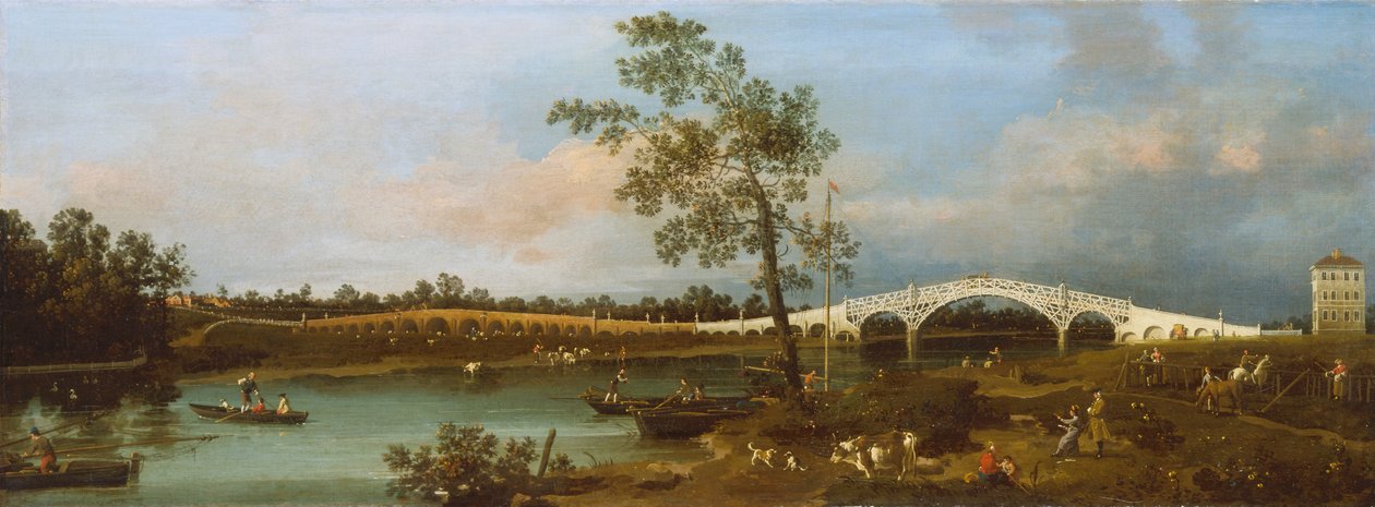 Old Walton Bridge autorstwa Canaletto