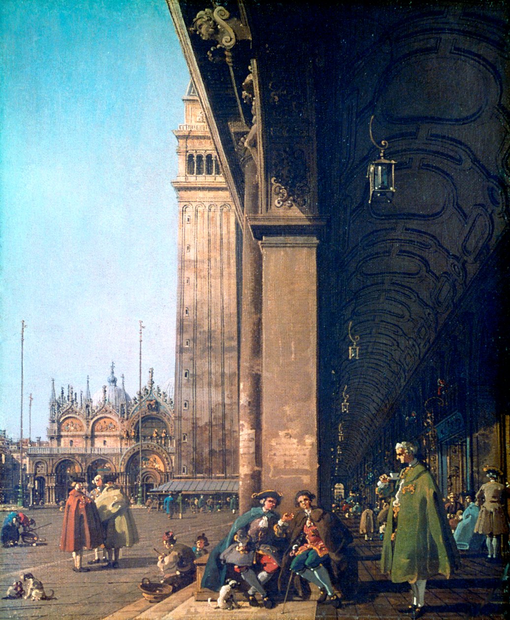 Piazza San Marco i Kolumnada, 1756 autorstwa Giovanni Antonio Canal