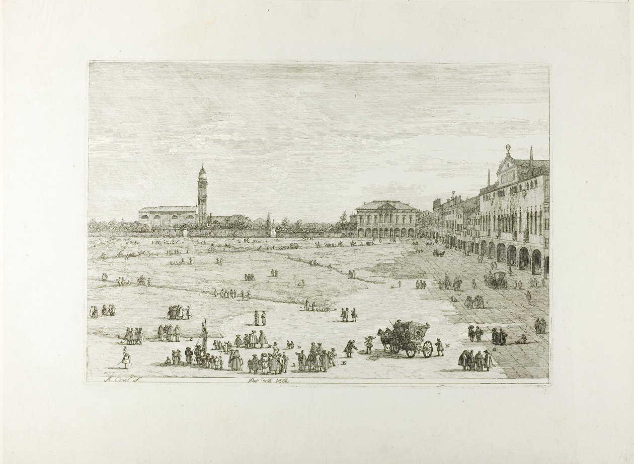 Prà della Valle, z Vedute autorstwa Canaletto