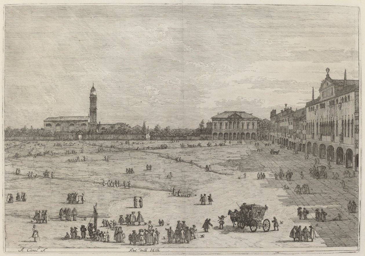 Pra della Valle autorstwa Canaletto