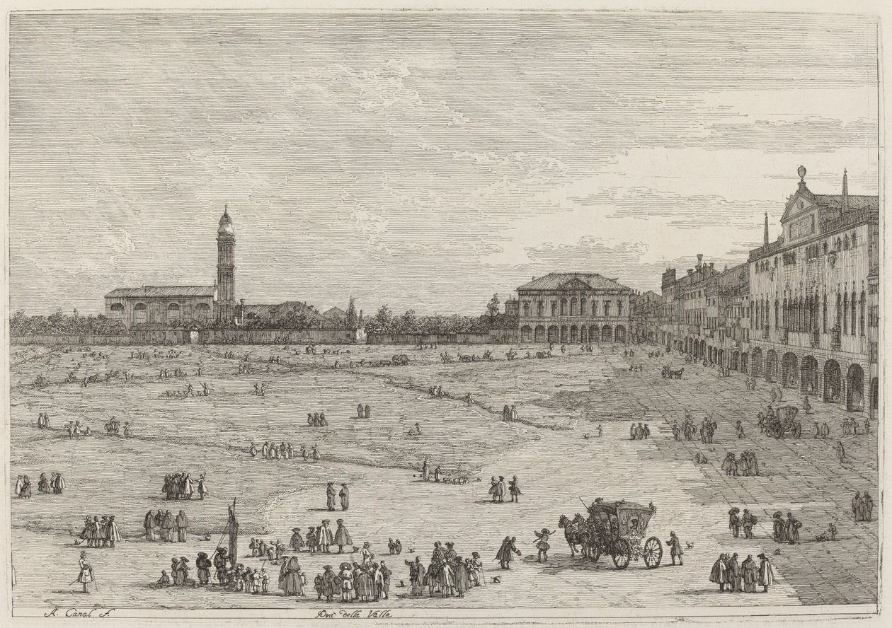 Pra della Valle autorstwa Canaletto