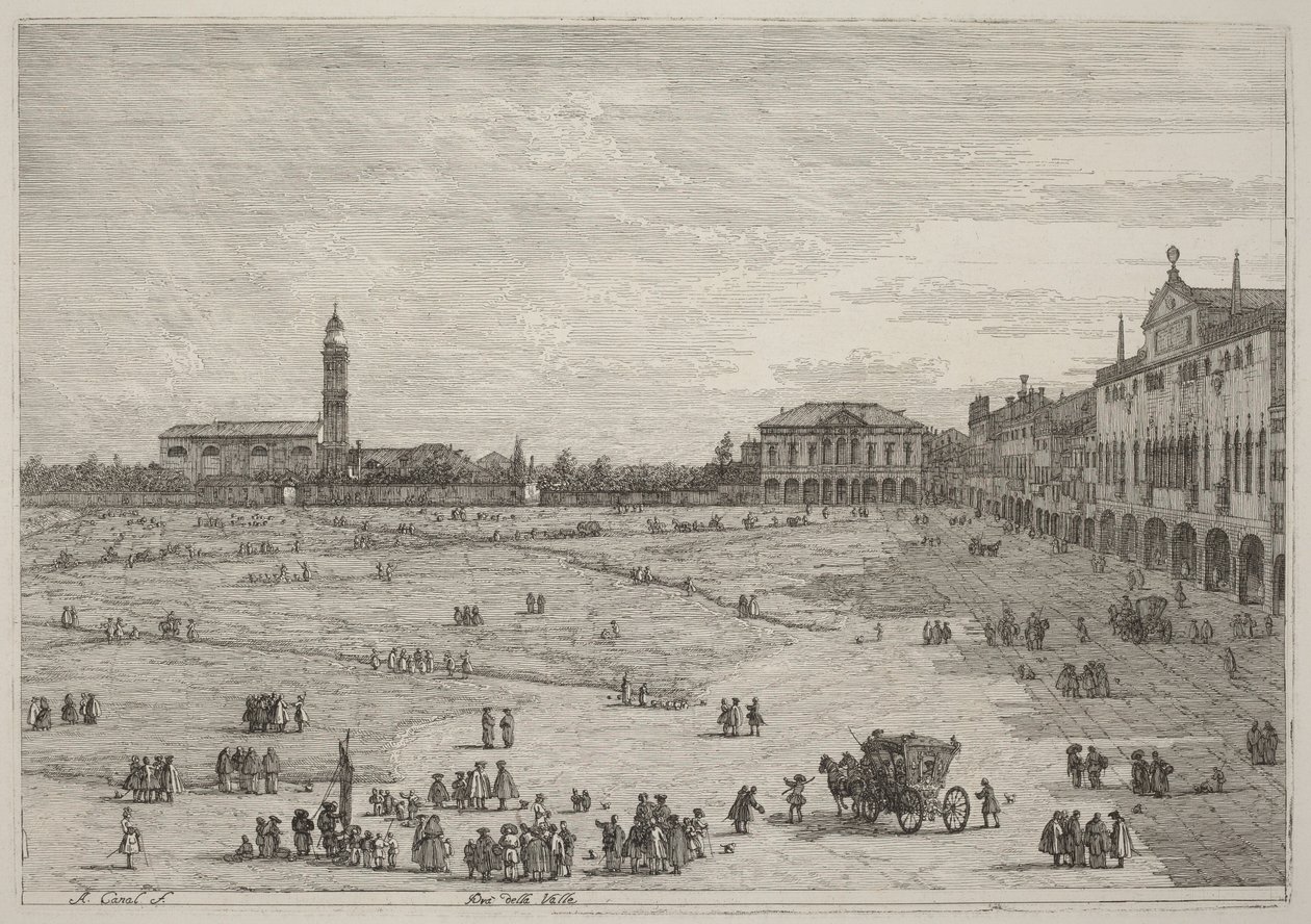 Prato della Valle autorstwa Canaletto