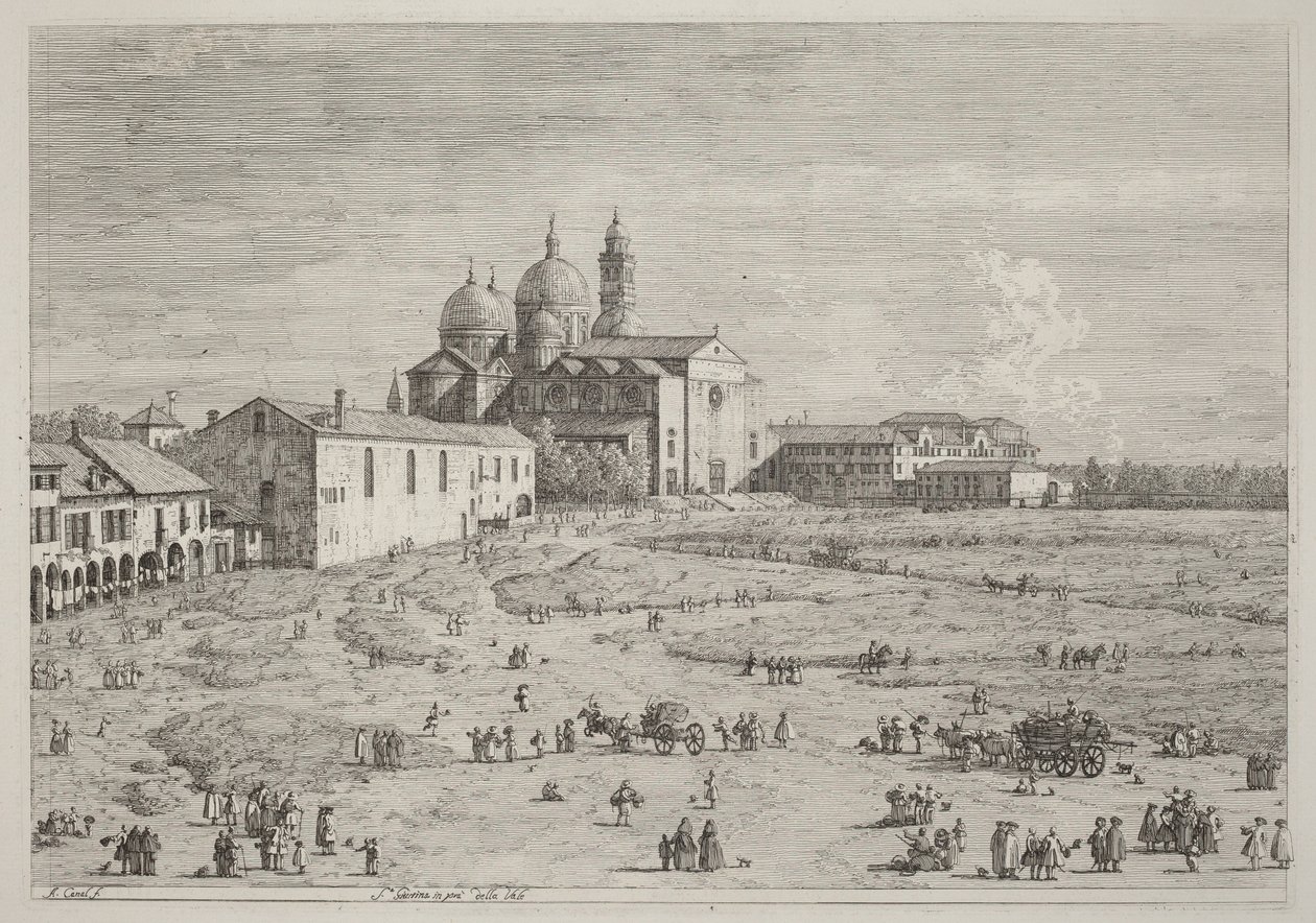 Santa Giustina na Prà della Valle autorstwa Canaletto