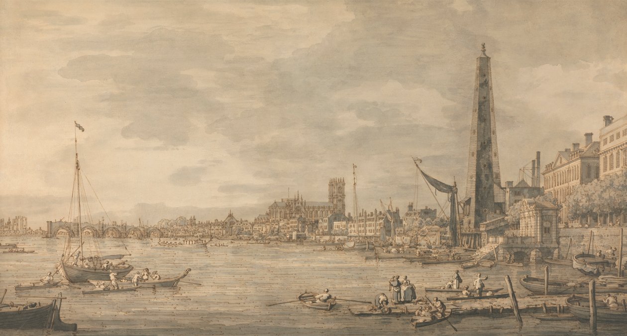 Miasto Westminster z okolic York Water Gate autorstwa Canaletto