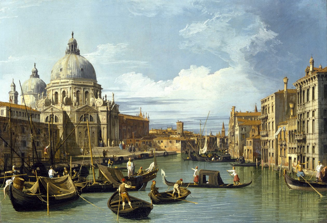 Wejście do Canal Grande, Wenecja, ok. 1730 autorstwa Giovanni Antonio Canal