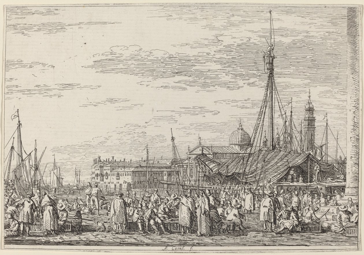 Rynek na Molo autorstwa Canaletto