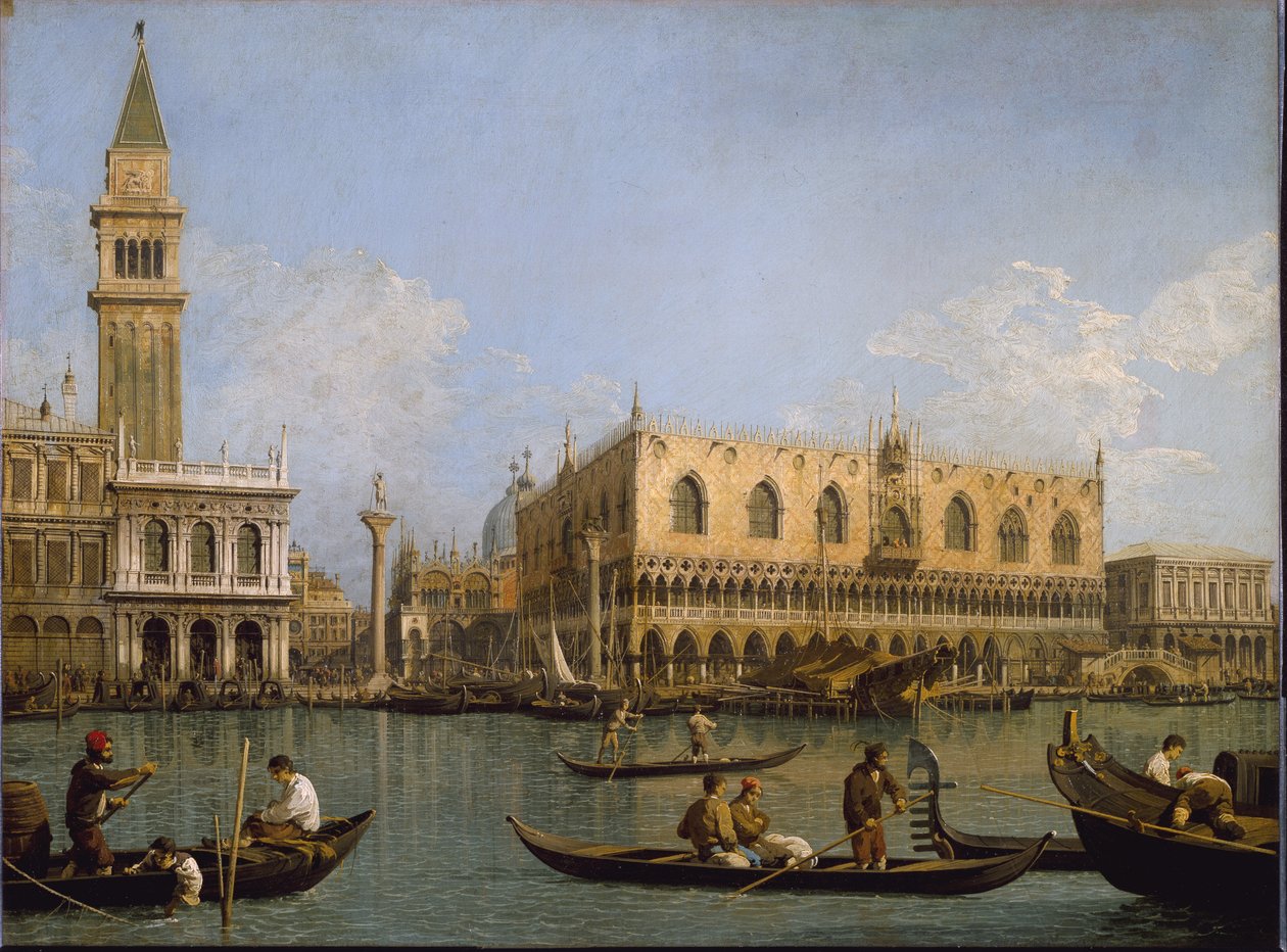 The Mole, widok z basenu św. Marka do Wenecji Obraz Antonio Canal znany jako Canaletto autorstwa Canaletto