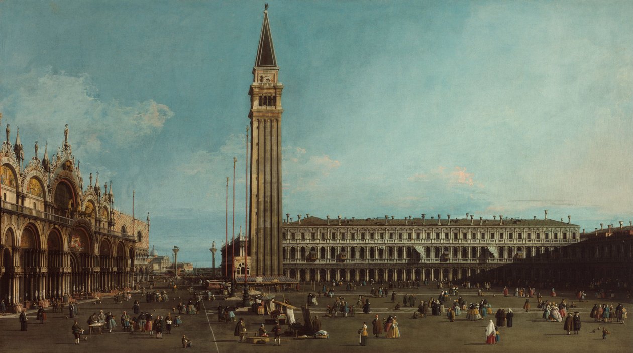 Piazza San Marco, Wenecja autorstwa Canaletto