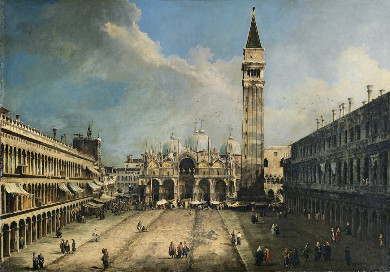 Piazza San Marco w Wenecji autorstwa Canaletto