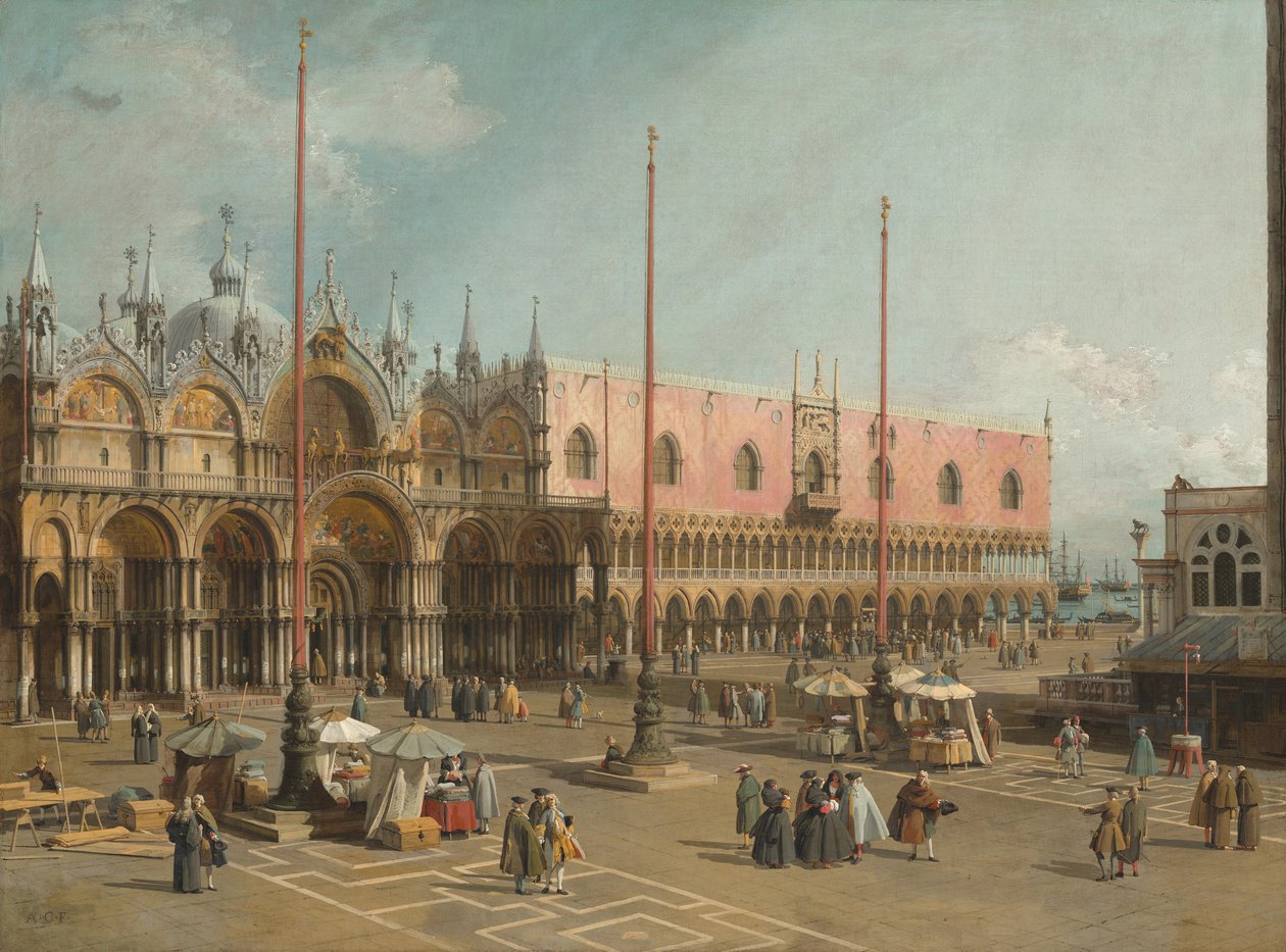Plac Świętego Marka, Wenecja autorstwa Canaletto